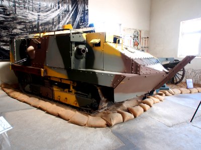 1916_Schneider_CA_16,_Tanks_in_the_Musée_des_Blindés,_France,_pic-1