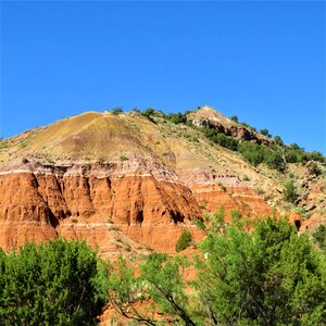 Red sandstone blue sky north texas photo