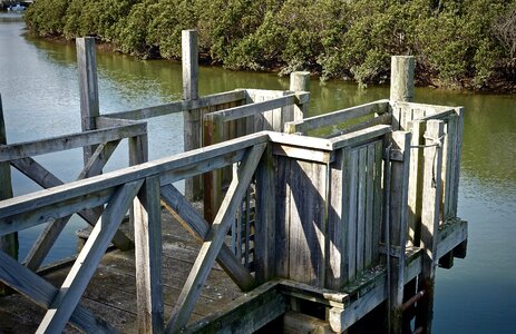 Jetty enclosed fenced