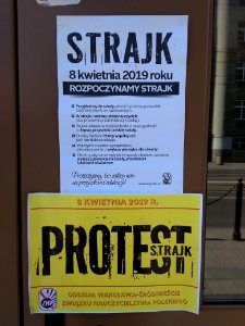18-04-2019_Warszawa_zespół_szkół_przy_Stawki_10,_strajk