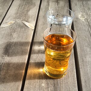 Picnic table wood table water