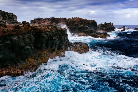 Ocean rocks scenic photo