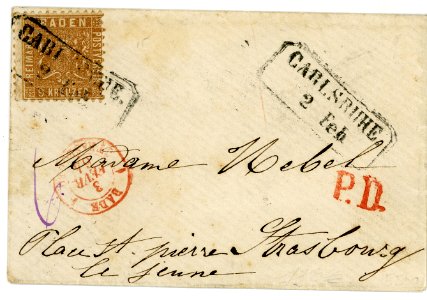 1864_9kr_Carlsruhe_Strasbourg
