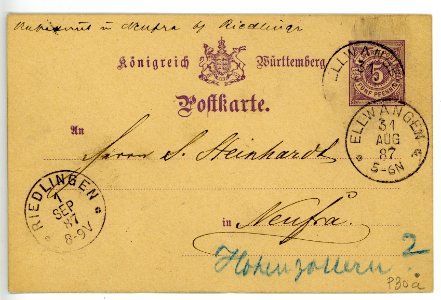 1887_Ellwangen_5Pfg_Neufra