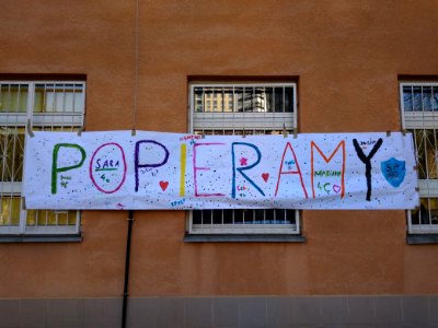 18-04-2019_Warszawa_SP_nr_32,_poparcie_uczniów_dla_strajku_nauczycieli