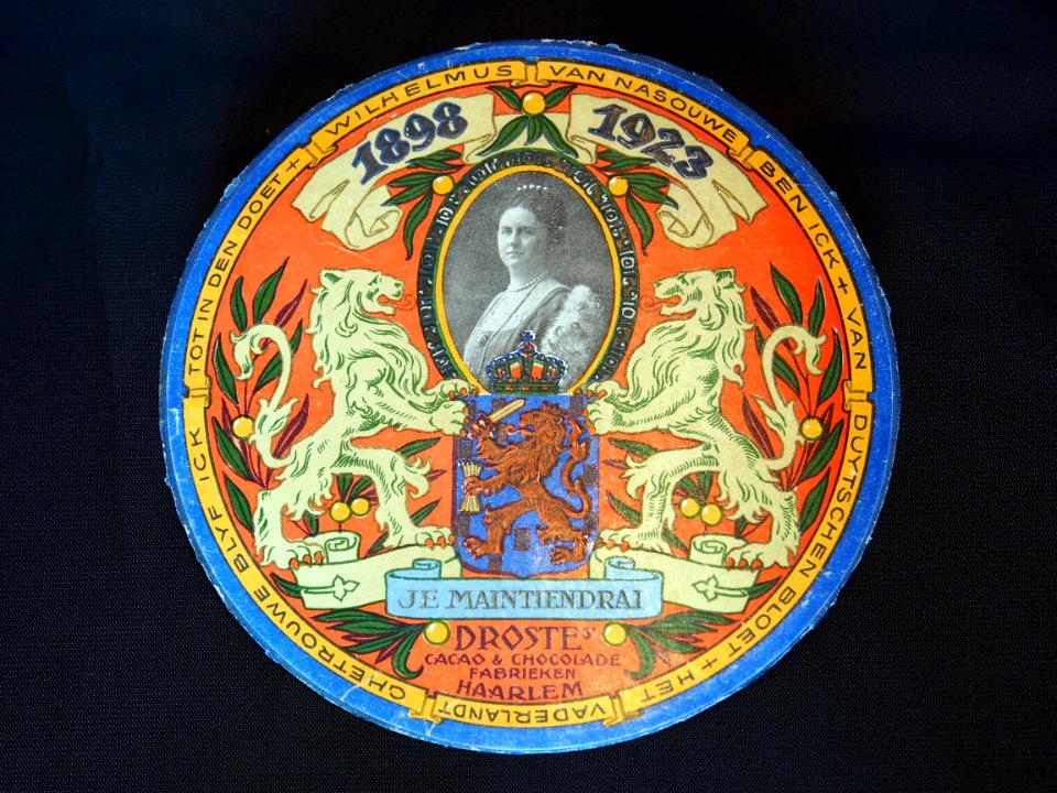 1898-1923_Droste_jubileum_ronde_doos_deksel