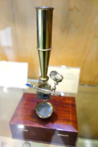 1810-1825,_Gould-type_compound_monocular_microscope,_signed,_William_Cary,_London_-_Golub_Collection_of_Antique_Microscopes_-_DSC04739