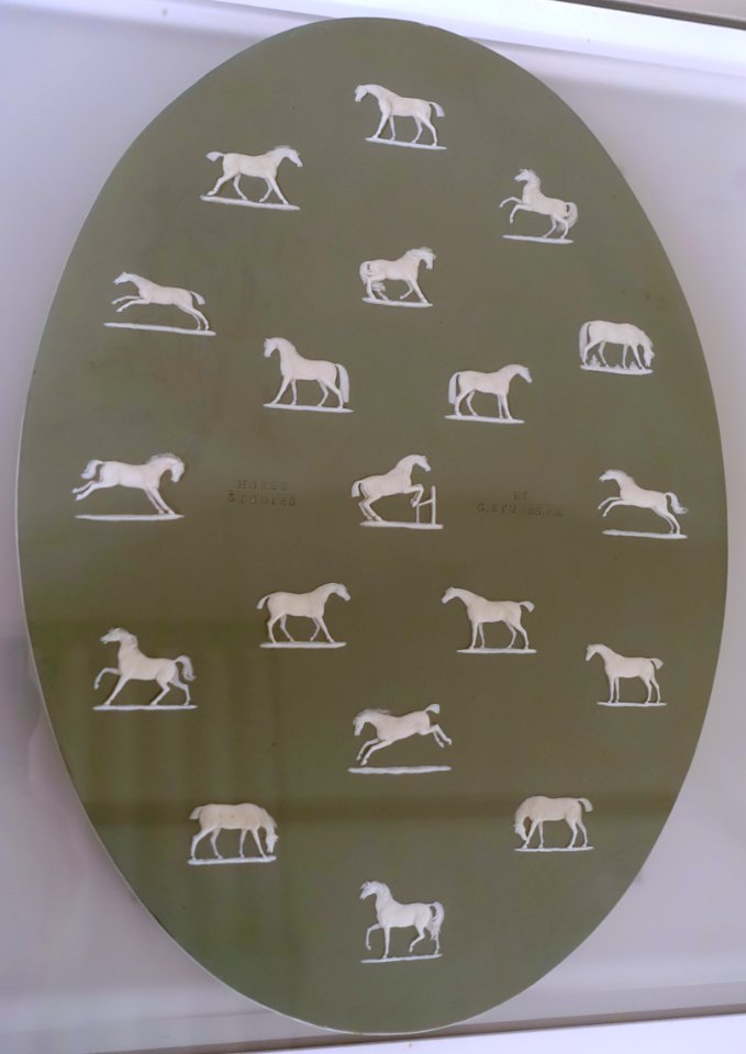 19_horse_studies_by_Edward_Burch,_after_George_Stubbs,_late_1700s,_this_plaque_made_c._1920_-_Wedgwood_Museum_-_Barlaston,_Stoke-on-Trent,_England_-_DSC09643