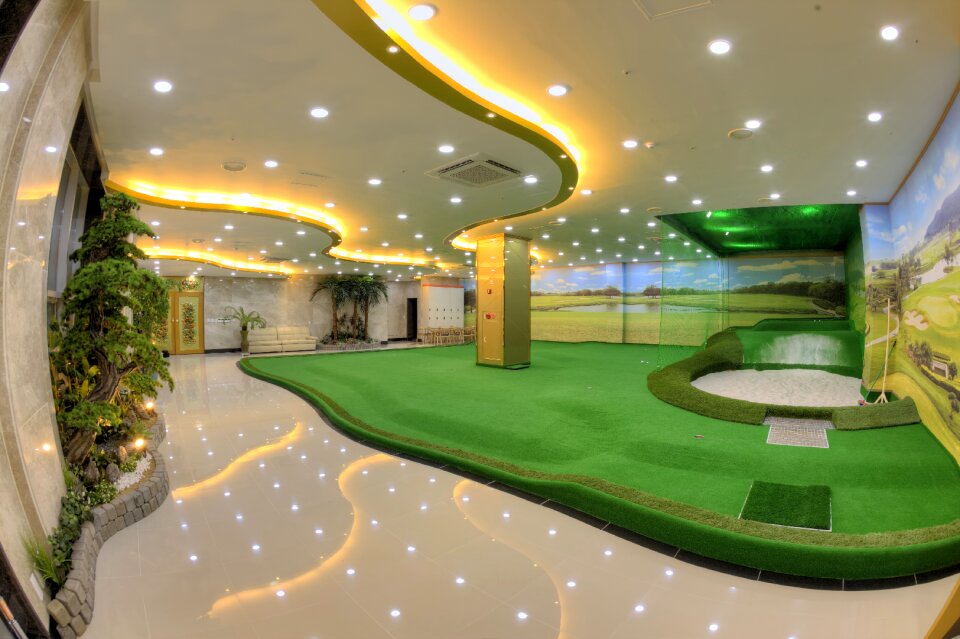 Screen golf golf putting