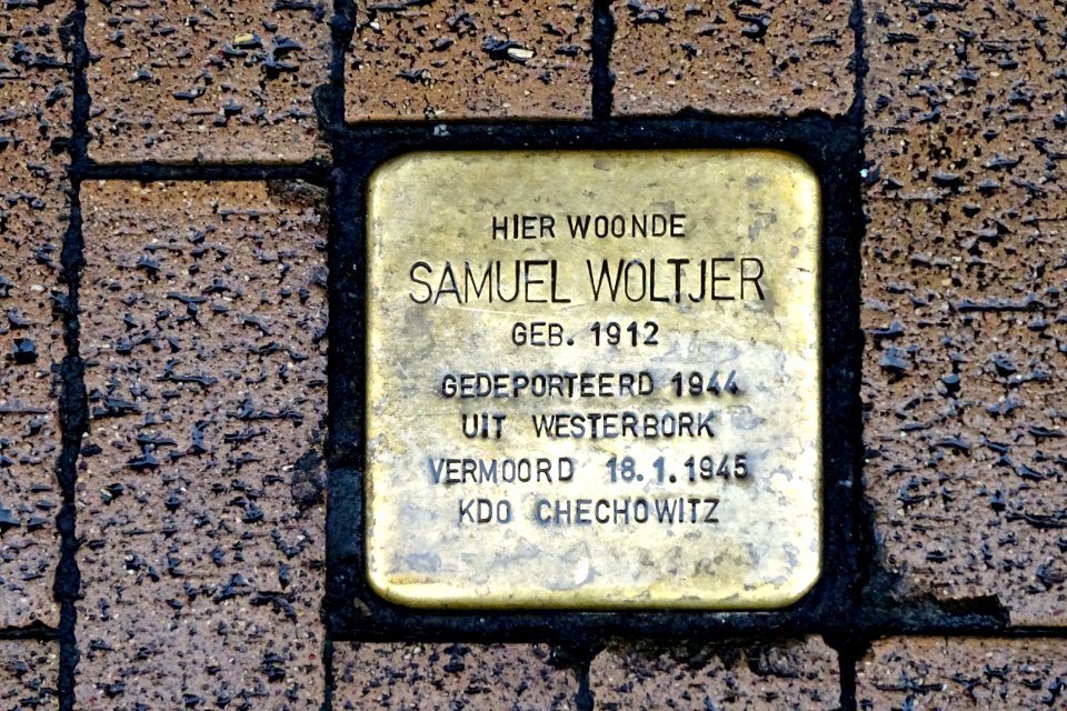 20161116_Stolpersteine_Samuel_Woltjer_Folkingestraat_41_Groningen
