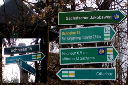 2017_Grillenburg_Wanderwegweiser_an_der_Jaghütte
