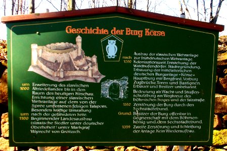 2017_Kirschau_Schild_Burgruine_Körse