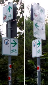 2017_Rammenau_Radwegweiser_am_Hochstein