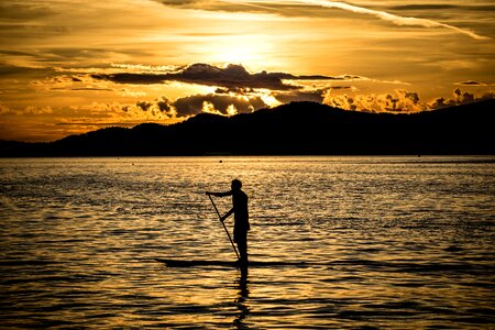 Stand up paddling nature outdoor
