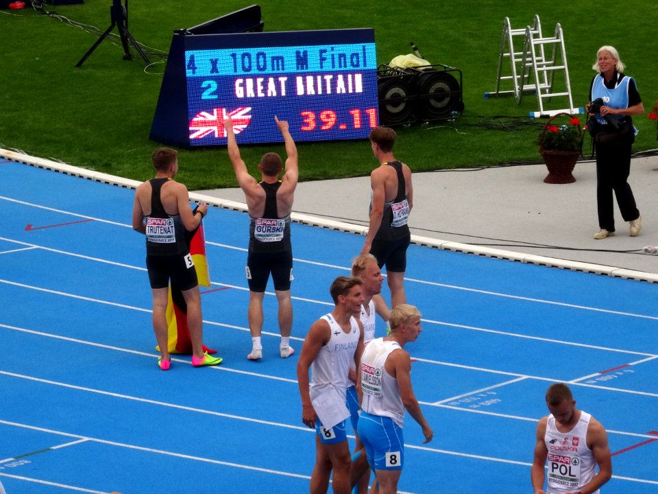 2017_European_Athletics_U23_Championships,_4x100m_relay_men_final10_16-07-2017