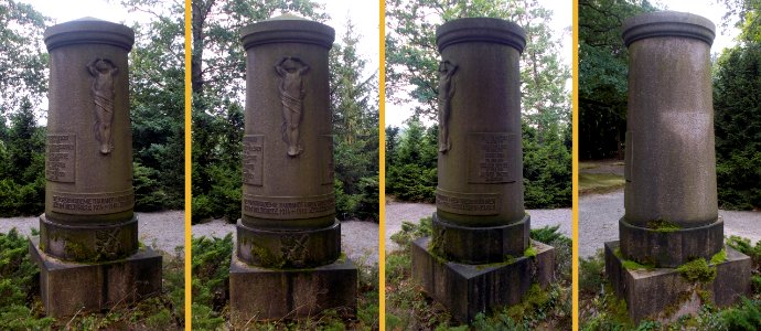 2017_Tharandt_Forstbotanischer_Garten_Gedenksäule_am_Königsplatz
