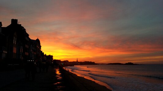 Sun evening brittany