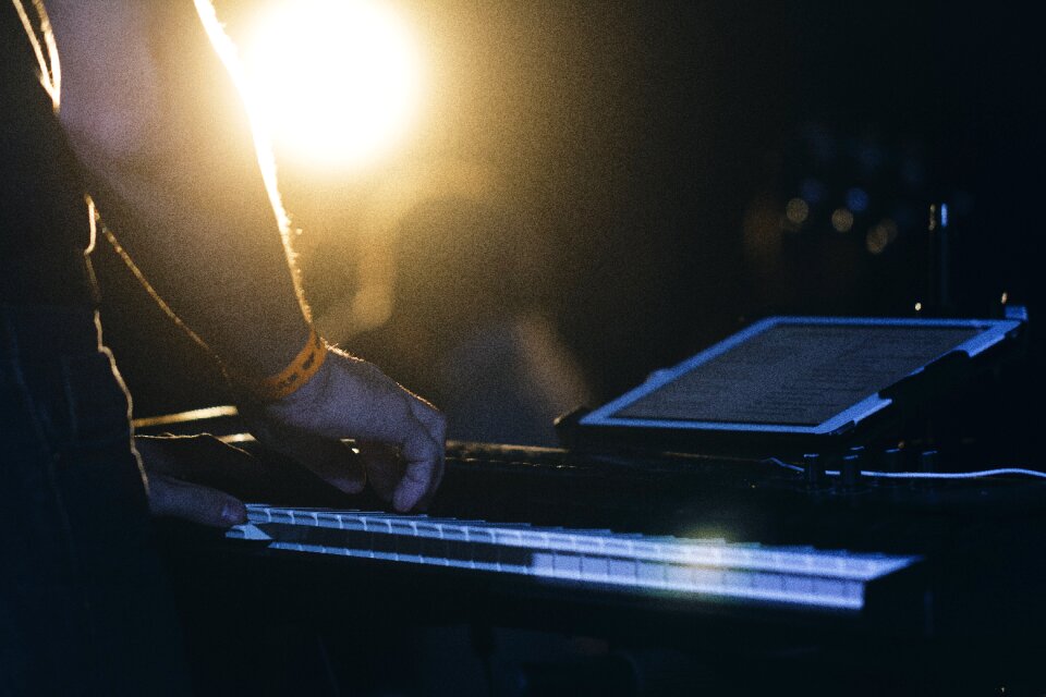 Keyboard man musician
