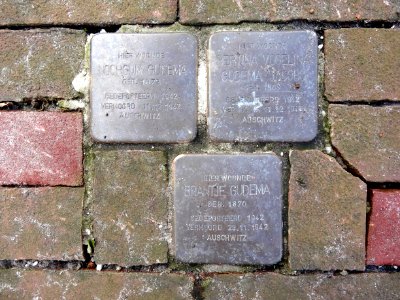 20150907_Stolpersteine_Stadskanaal_Hofje_15_en_26