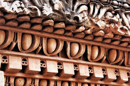 Ancient column texture photo