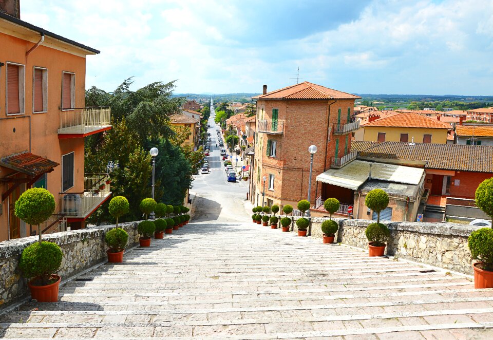 Road stairs italy