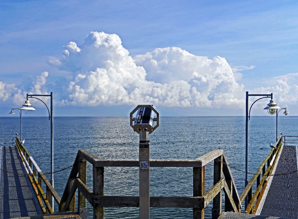Cumulus clouds rügen island göhren