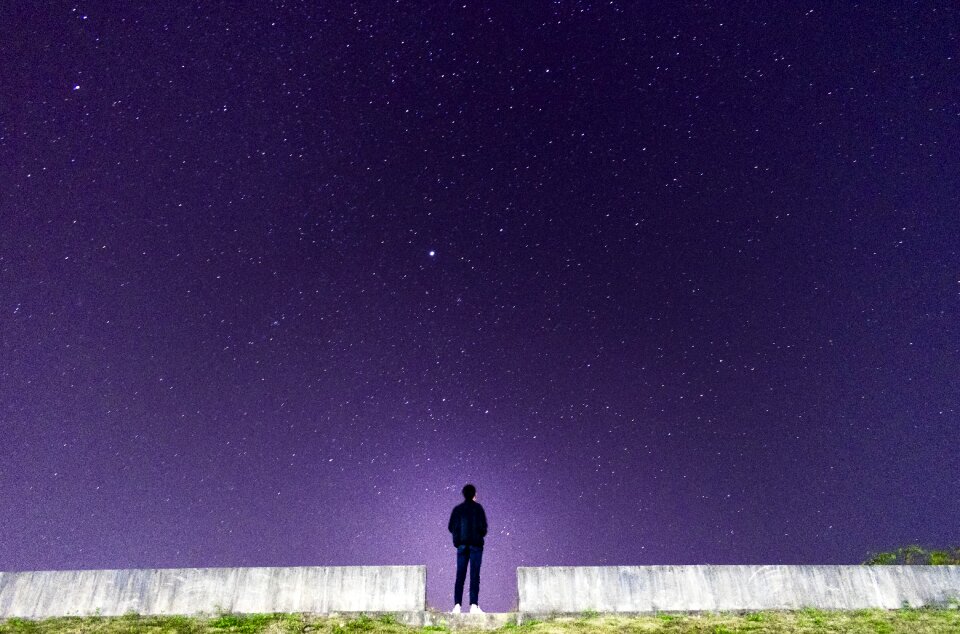 Starry sky portrait symmetry