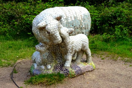 20160622_Schaap_met_lammeren_door_Anneke_Granum-Kamerling_en_Fernanda_Hulman-Bijker_schaapskooi_Ermelosche_Heide
