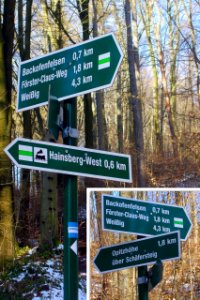2016_Hainsberg_Wanderwegweiser_Backofenfels