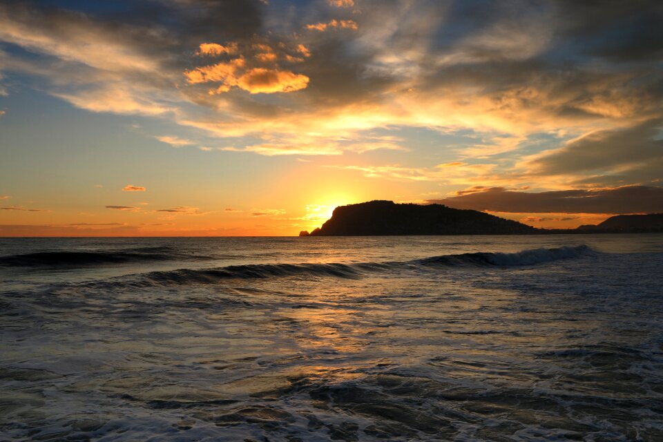 Sunset sky marine
