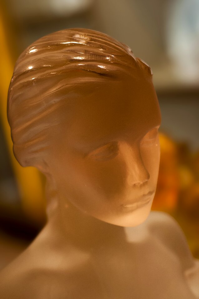 Head lalique glass