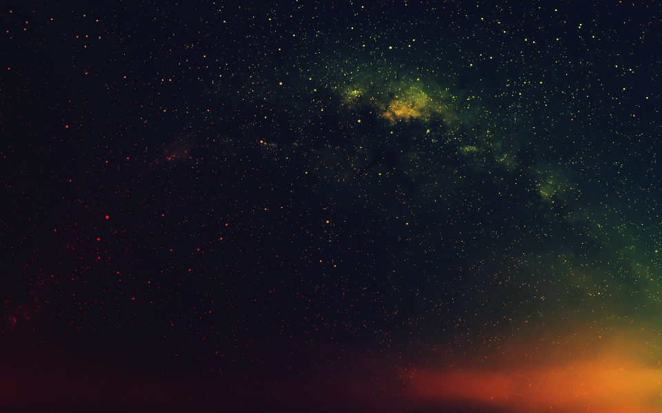 Milky way stars black