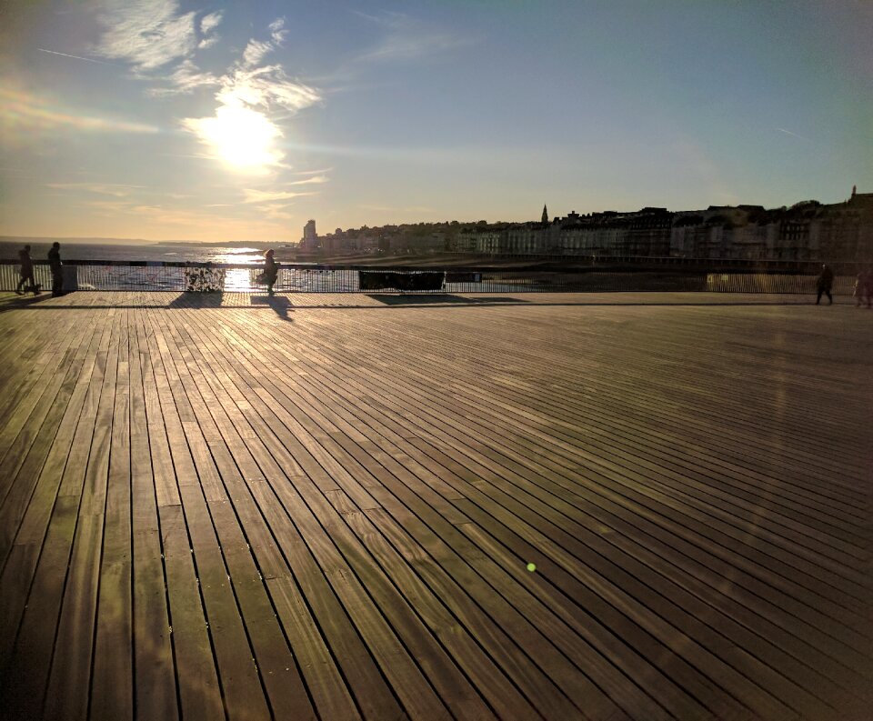 Coast horizon jetty