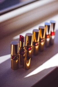 Lipstick tubes makeup red