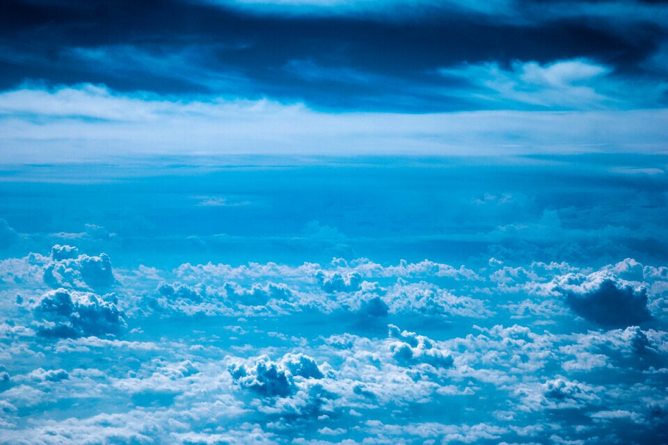 Sky clouds blue