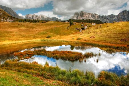 Landscape south tyrol mountains photo