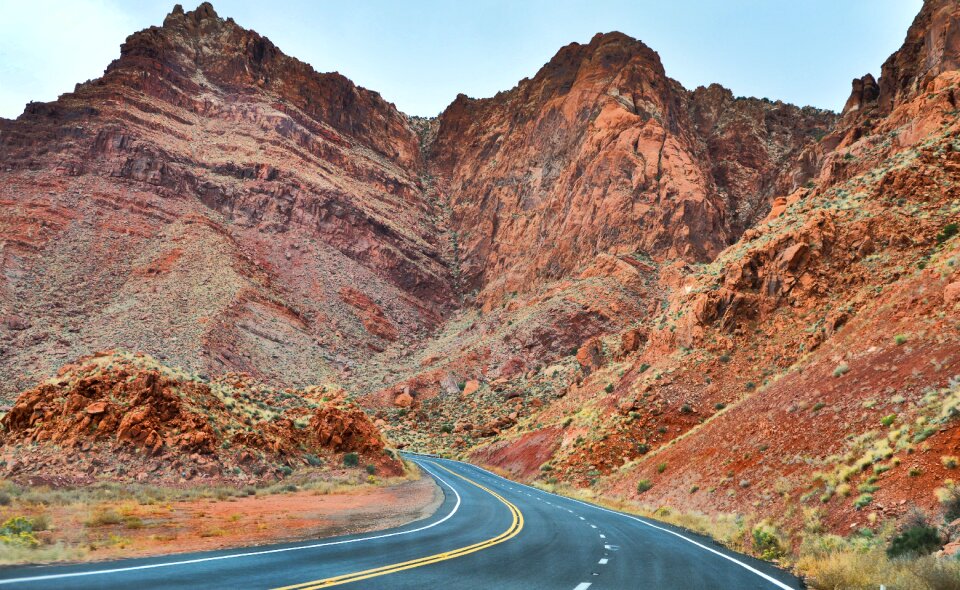 Streets mountains highway