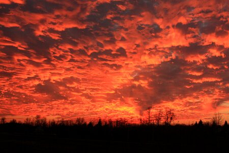 Clouds nature dusk photo