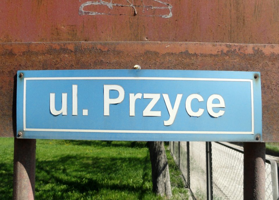 2018_Warszawa_Przyce,_stara_tabliczka