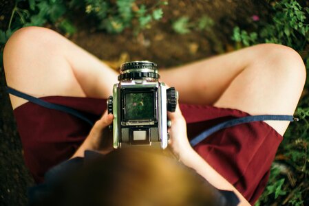 Hipster photography legs