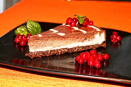 Sweet delicious cheesecake photo