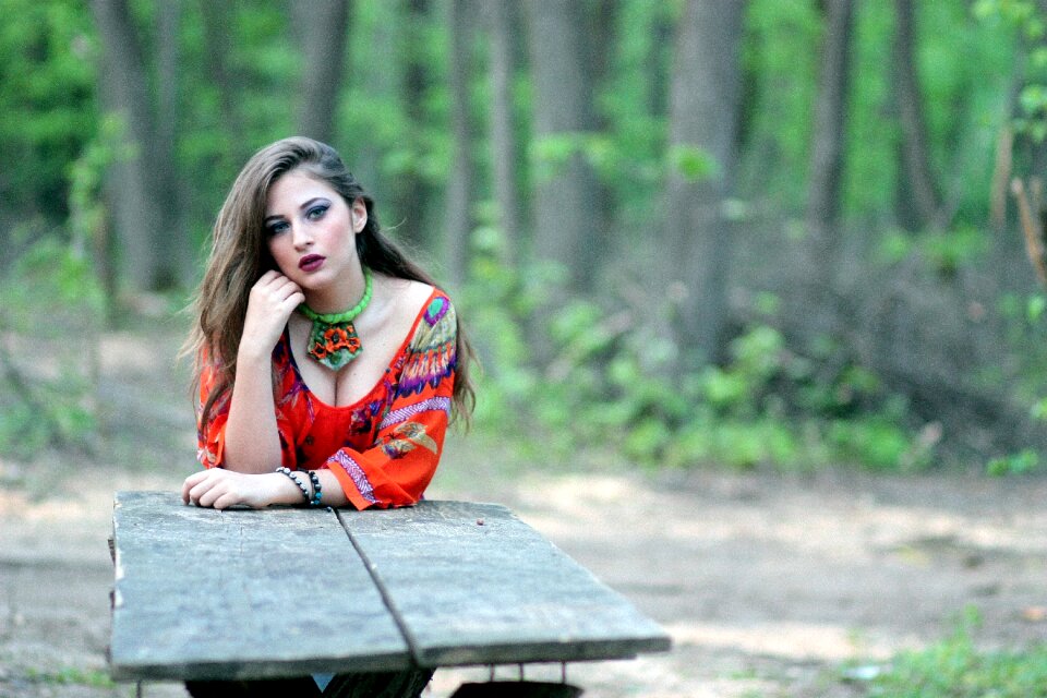 Forest beauty blue eyes