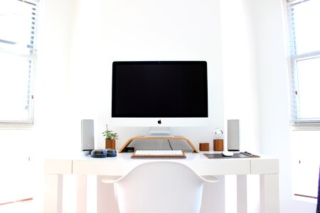 Desk table technology photo