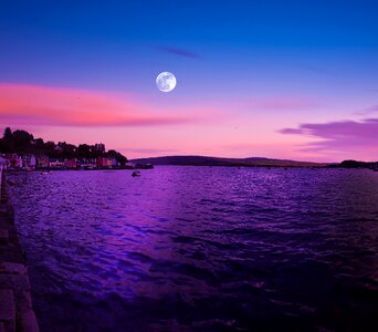 Isle of mull dusk ocean