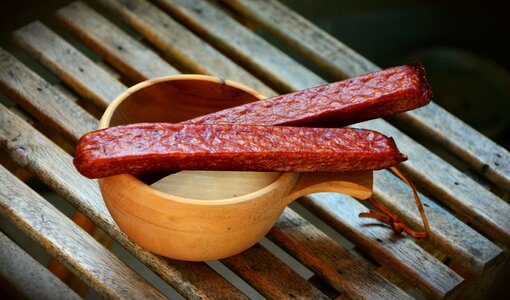 Hearty spicy mettwurst