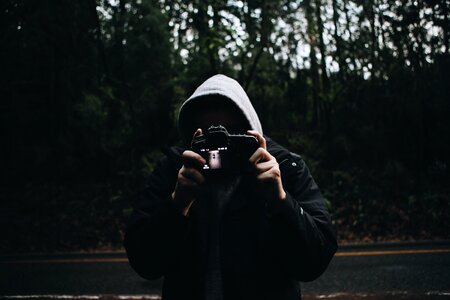 Outdoors person photographer