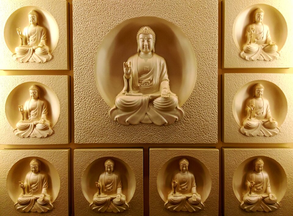 Decorative wall carving relief