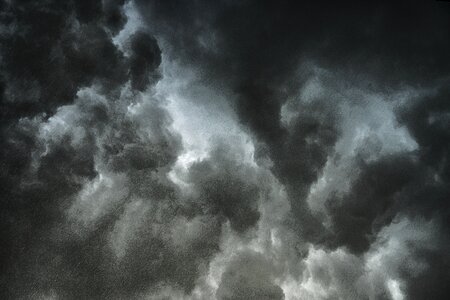 Thunderstorm dark clouds weather photo