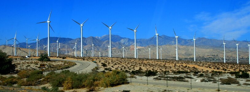 Turbine wind landscape photo