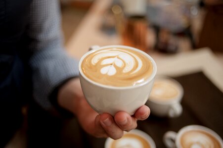 Cafe latte cafe gangneung photo